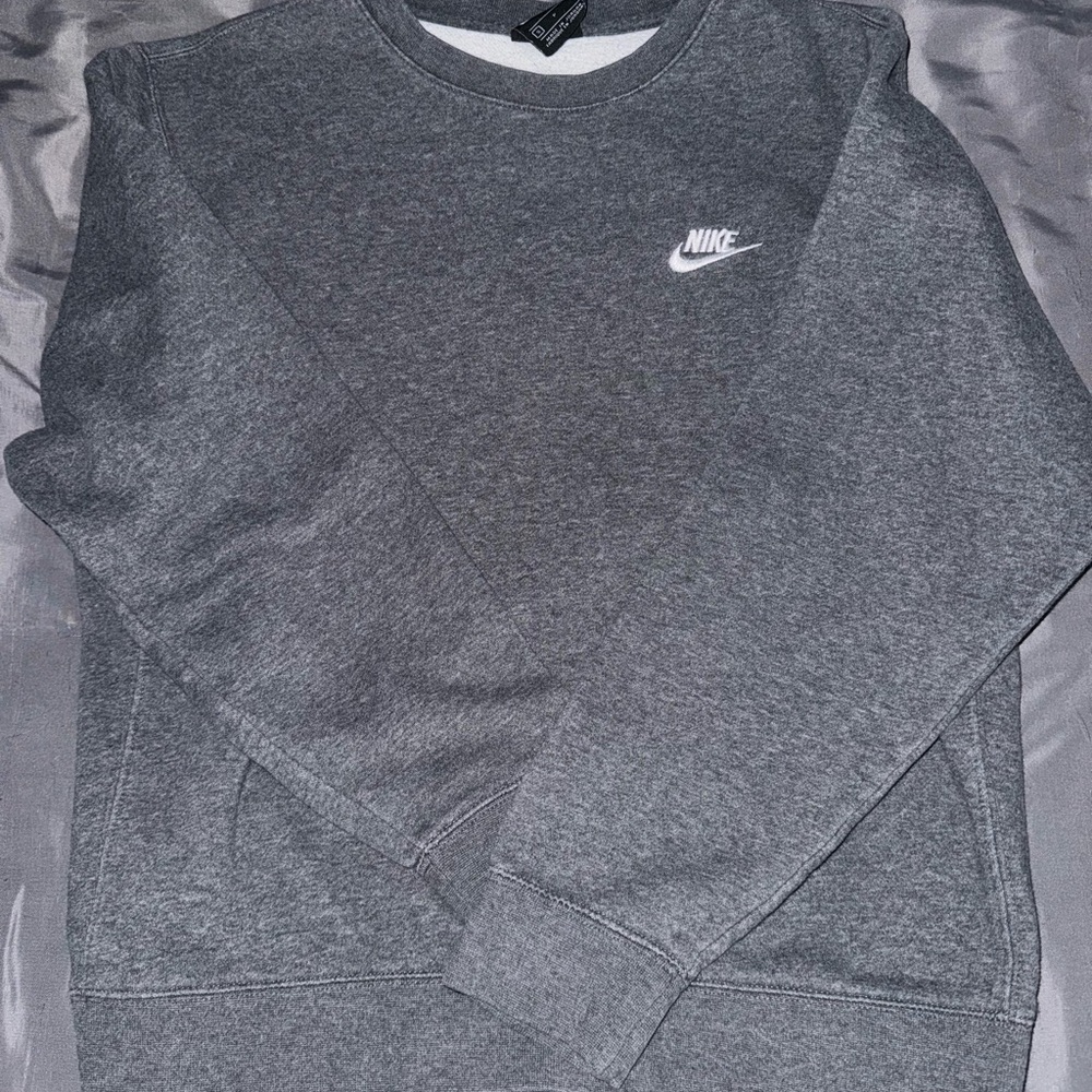 Nike Men's Charcoal Crewneck Sweater